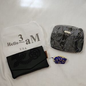 Hello 3am Floral Crossbody, Puffer Cosmetic Bag and Coin Purse